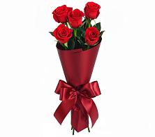 Букет 5 Красных роз Эдлесс Лав в Ладожской