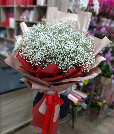 Букет цветов из: Гипсофила в Ладожской