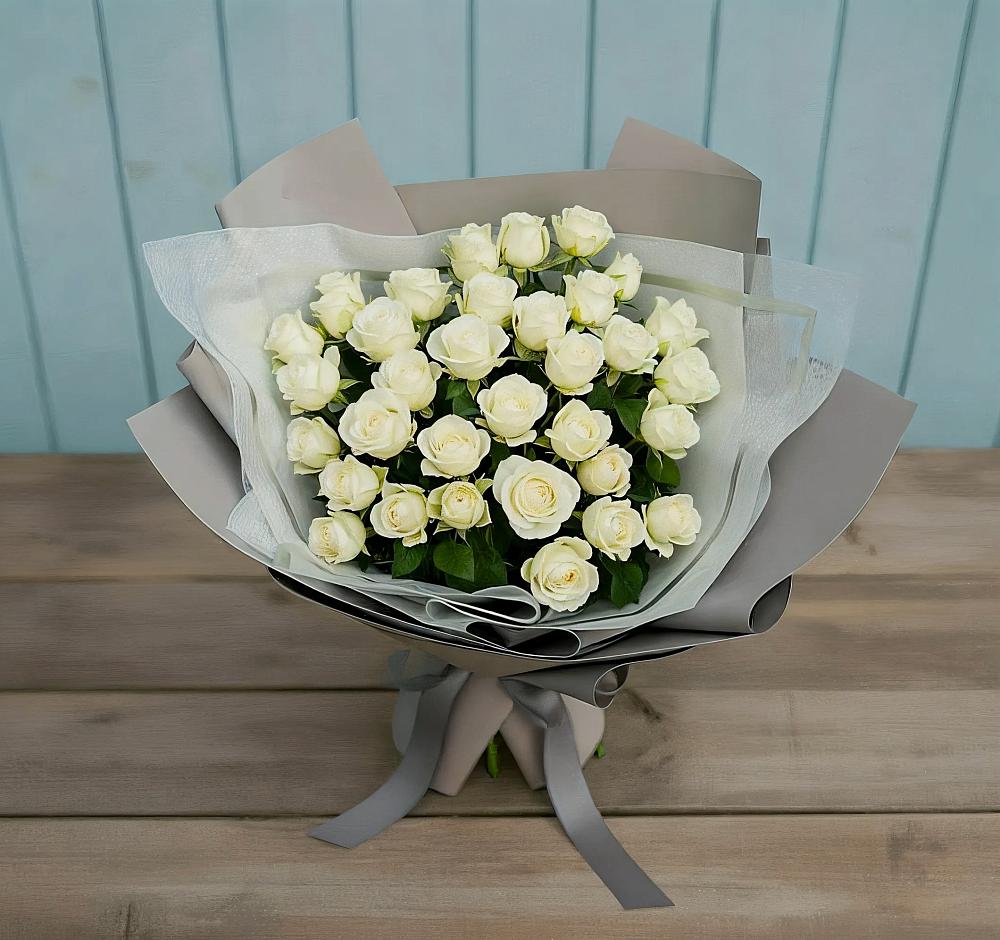 Букет Белоснежная нежность в Ладожской