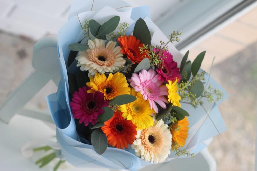 Букет цветов из: Герберы в Ладожской