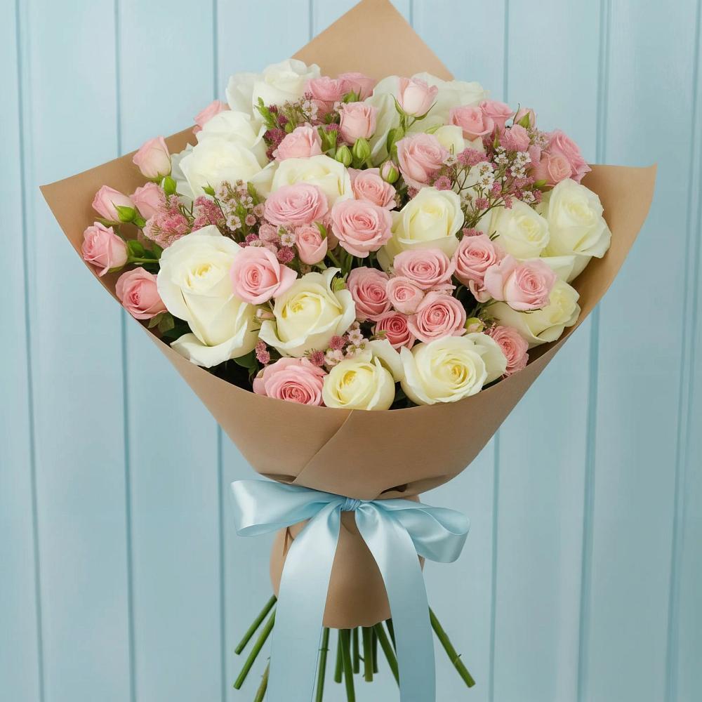 Букет цветов из: Розы в Ладожской