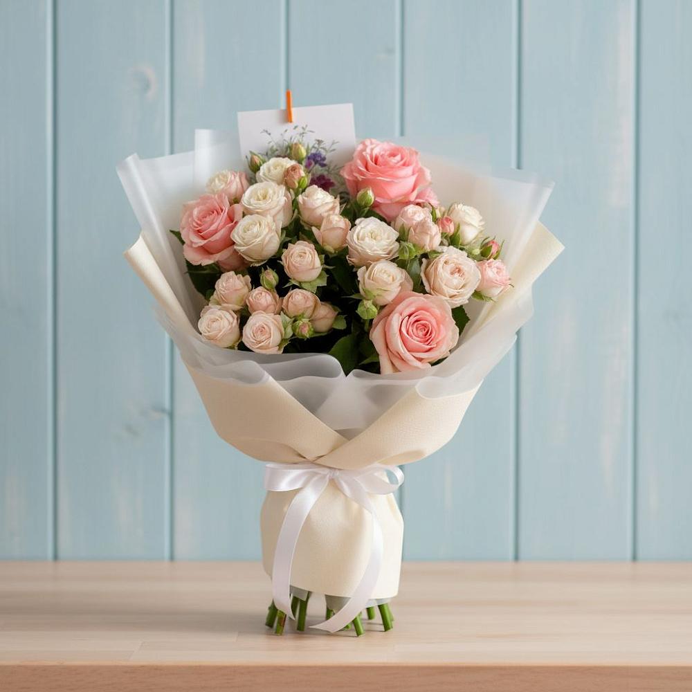 Букет цветов из: Розы в Ладожской