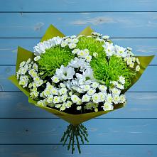 Букет цветов из:  Хризантемы #REPLACE_PRED# Ладожской
