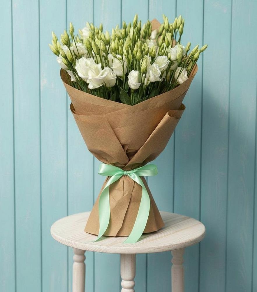 Букет цветов из: Лизиантусы в Ладожской