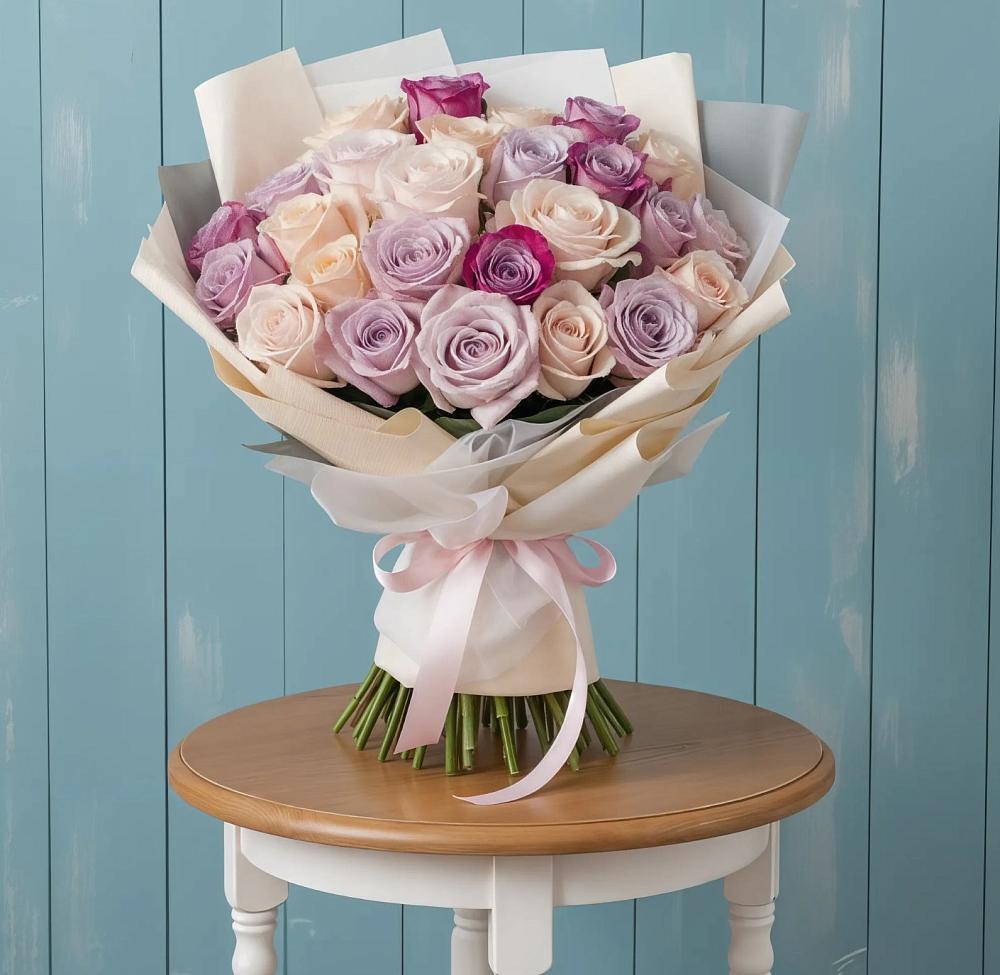 Букет цветов из: Розы в Ладожской