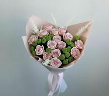 Букет цветов из:  Розы и Хризантемы в Ладожской