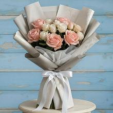 Букет цветов из:  Розы в Ладожской