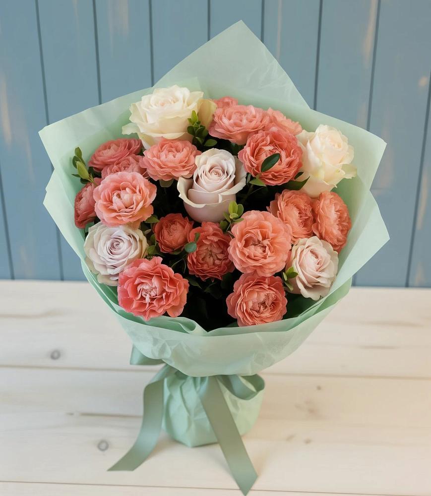 Букет цветов из: Розы в Ладожской