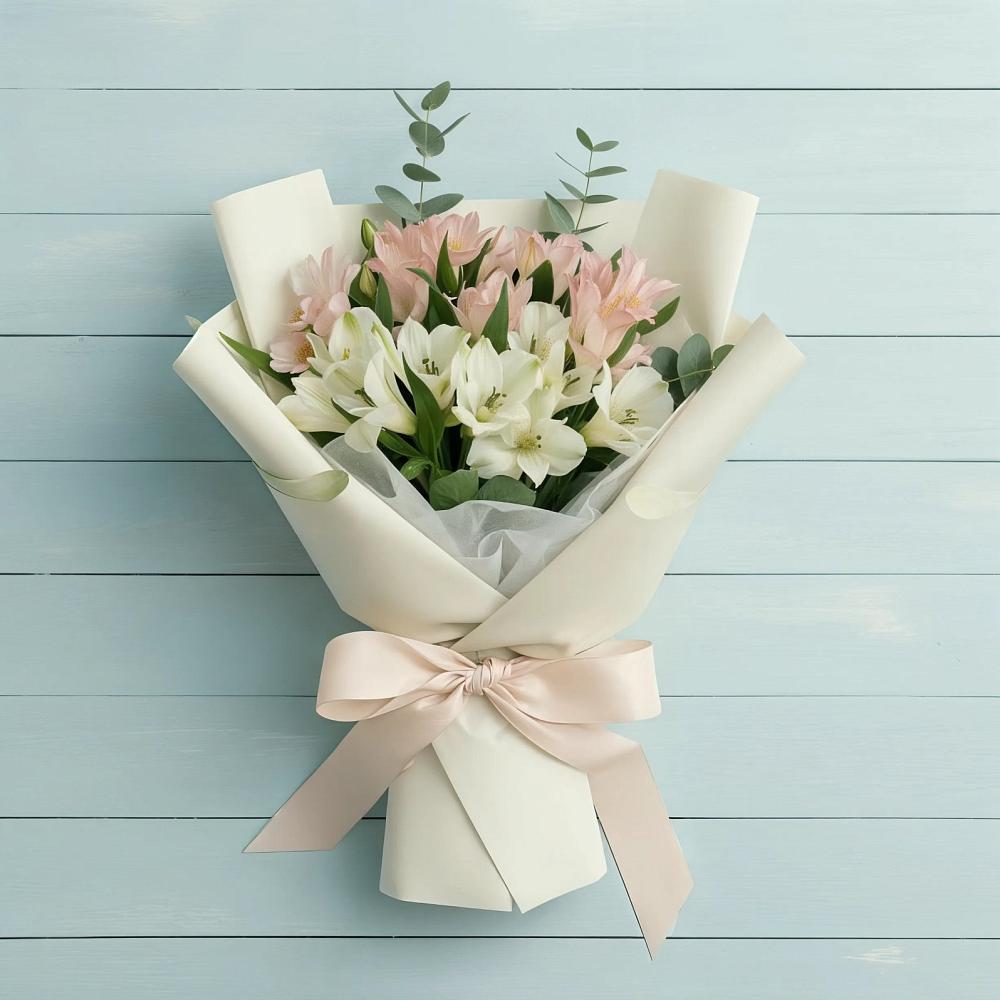 Букет цветов из: Альстромерии в Ладожской